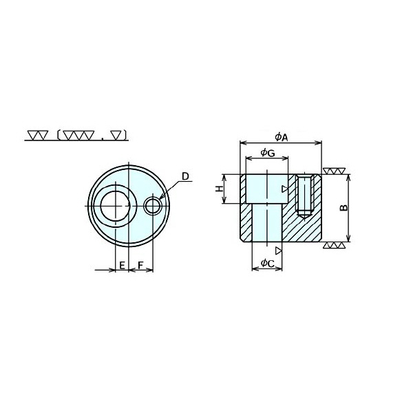 （株）ナベヤ 偏心ハイトシリンダー 11427 偏心ハイトシリンダー 11427-35050