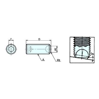 （株）ナベヤ クランピングスクリュー SCS クランピングスクリュー SCS-M10-12-F