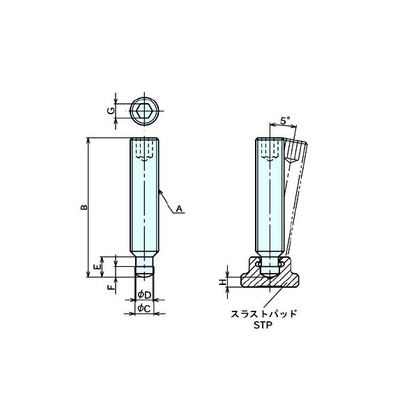 （株）ナベヤ グラブスクリュー SGT グラブスクリュー SGT-M12-100