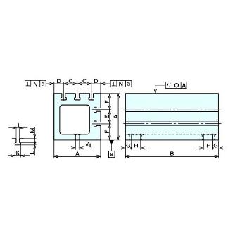 （株）ナベヤ Tスロットロングブロック TLB Ｔスロットロングブロック TLB2510-22