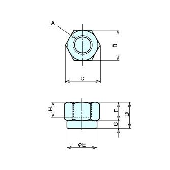 （株）ナベヤ スイベルナット SVN スイベルナット SVN14
