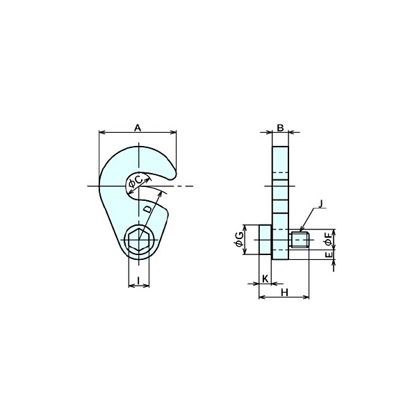 （株）ナベヤ ジグ用カギ形座金 JWK ジグ用カギ形座金 JWK24