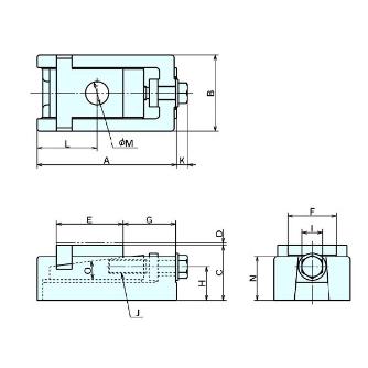 （株）ナベヤ レベリングブロックTU型 TU3 レベリングブロックＴＵ型 TU3