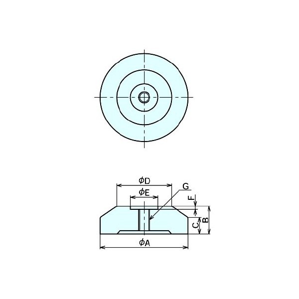 （株）ナベヤ レベリングプレート丸型(締結タイプ) LPC レベリングプレート丸型（締結タイプ） LPC-0825-M