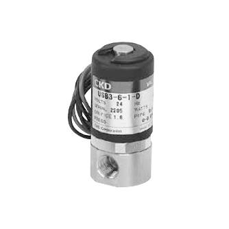 ＣＫＤ（株） 小形直動式2ポート弁 通電時開形 USB 小形直動式２ポート弁　通電時開形 USB3-6-1-D-DC24V