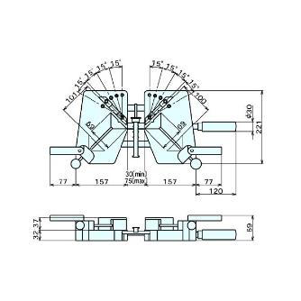 （株）ナベヤ マルチアングルクランプ MAC100 マルチアングルクランプ MAC100
