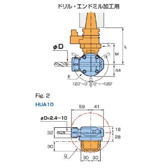（株）ＭＳＴコーポレーション アングルヘッド ハーフ BT40-HUA アングルヘッド　ハーフ BT40-HUA10-135/T65