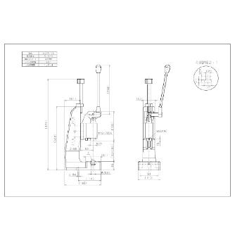 仲精機（株） ハンドプレス HZP ハンドプレス HZP-13