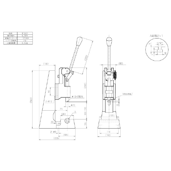 仲精機（株） ハンドプレス RT501 ハンドプレス RT501