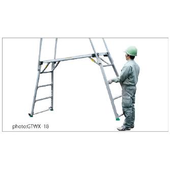 （株）ナカオ 四脚調節式足場台(可搬式作業台)GTWX GTWX-18 四脚調節式足場台（可搬式作業台）ＧＴＷＸ GTWX-18