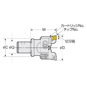 （株）日研工作所 バランスカットボーリングヘッド RAC バランスカットボーリングヘッド 12-RAC25-55A