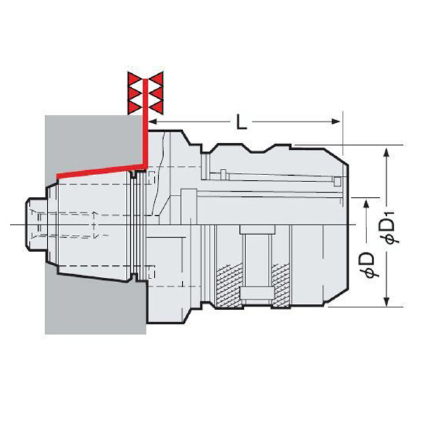 （株）日研工作所 アンギュラヘッド用ミーリングチャック AHK アンギュラヘッド用ミーリングチャック AHK30-C16