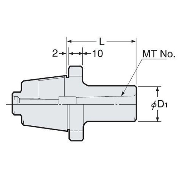 （株）日研工作所 アンギュラヘッド用モールステーパスリーブ AHK アンギュラヘッド用モールステーパスリーブ AHK35-MT2