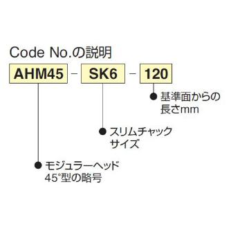（株）日研工作所 モジュラーアンギュラヘッド(傾斜タイプ) AHM-SK モジュラーアンギュラヘッド（傾斜タイプ） AHM45-SK10-120