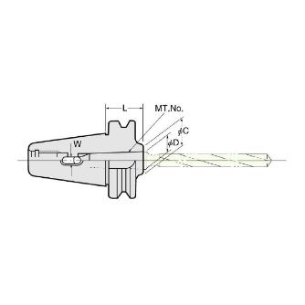 （株）日研工作所 モールステーパスリーブA型(タング式) BT-MTA モールステーパスリーブＡ型（タング式） BT30-MTA1-45