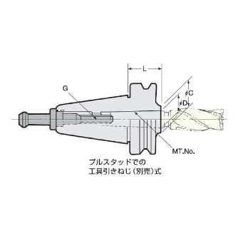 （株）日研工作所 モールステーパスリーブB型(引きねじ式) BT-MTB モールステーパスリーブＢ型（引きねじ式） BT30-MTB2-25