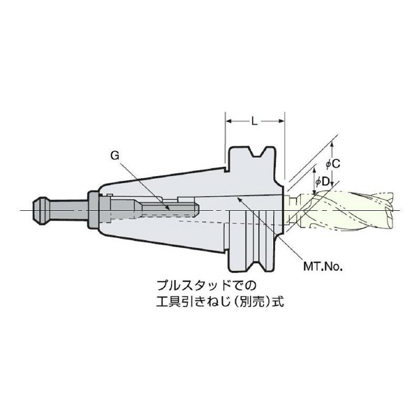 （株）日研工作所 モールステーパスリーブB型(引きねじ式) BT-MTB モールステーパスリーブＢ型（引きねじ式） BT30-MTB3-80