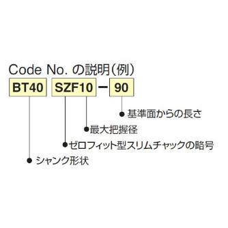 （株）日研工作所 ゼロフィット型スリムチャック BT-SZF ゼロフィット型スリムチャック BT30-SZF10-90