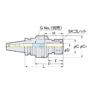 （株）日研工作所 ゼロフィット型スリムチャック BT-SZF ゼロフィット型スリムチャック BT30-SZF10-90