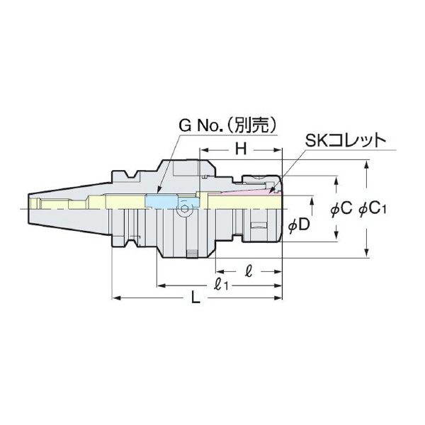 （株）日研工作所 ゼロフィット型スリムチャック BT-SZF ゼロフィット型スリムチャック BT30-SZF10-90