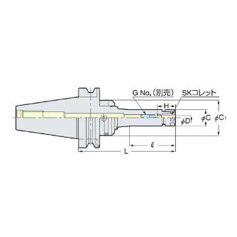 （株）日研工作所 ゼロフィット型スリムチャック BT-SZF ゼロフィット型スリムチャック BT30-SZF6-90