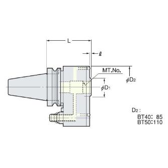 （株）日研工作所 モールステーパ型マルチオイルホールホルダ BT-MOM モールステーパ型マルチオイルホールホルダ BT40-MOM3-95