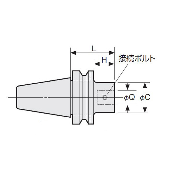 （株）日研工作所 ボーリング用ベースホルダ BT-Q ボーリング用ベースホルダ BT40-Q26-50