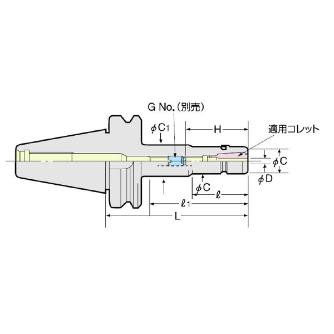 （株）日研工作所 高速回転用スリムチャック BT-SK 高速回転用スリムチャック BT40-SK10-90P