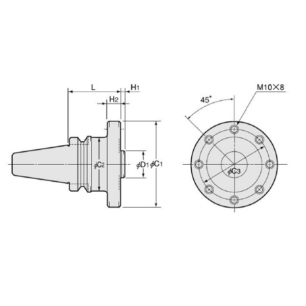 （株）日研工作所 特殊ボーリングバー用ベースアーバ BT-RAA 特殊ボーリングバー用ベースアーバ BT50-RAA32-120