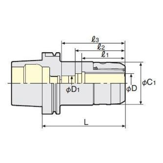 （株）日研工作所 高速回転用ミーリングチャック HSK-C 高速回転用ミーリングチャック HSK100A-C16-90G