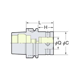 （株）日研工作所 ボーリング用ベースホルダ HSK-Q ボーリング用ベースホルダ HSK100A-Q42-125