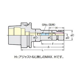 （株）日研工作所 高速回転用HSKスリムチャック HSK-SK 高速回転用ＨＳＫスリムチャック HSK100A-SK6C-105P