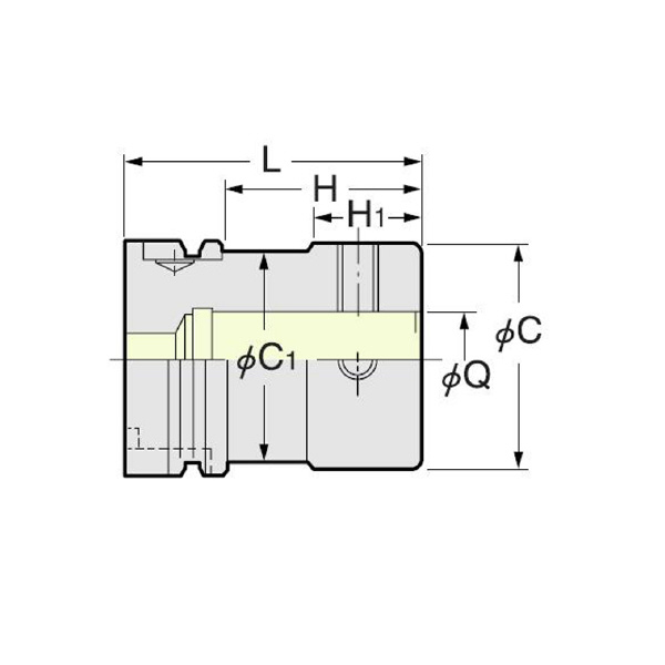（株）日研工作所 ボーリング用ベースホルダ HSK-Q ボーリング用ベースホルダ HSK50A-Q26-75