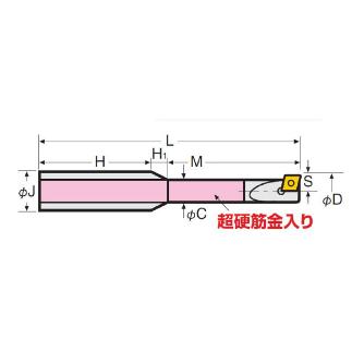 （株）日研工作所 DJ用ボーリングバイト J ＤＪ用ボーリングバイト J10-5-35