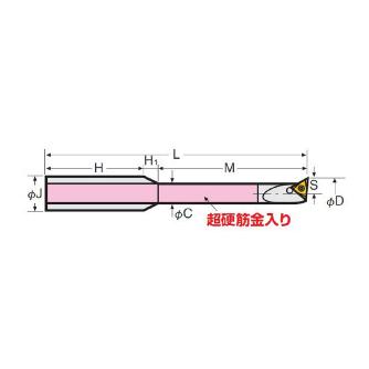 （株）日研工作所 DJ用ボーリングバイト J ＤＪ用ボーリングバイト J10-8-40