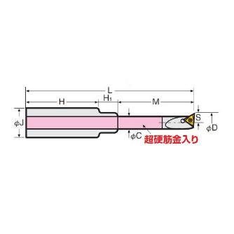 （株）日研工作所 DJ用ボーリングバイト J ＤＪ用ボーリングバイト J16-8-40