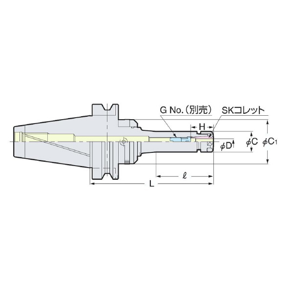 （株）日研工作所 ゼロフィット型スリムチャック MBT-SZF ゼロフィット型スリムチャック MBT40-SZF10C-150