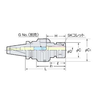 （株）日研工作所 ゼロフィット型スリムチャック MBT-SZF ゼロフィット型スリムチャック MBT40-SZF25C-150