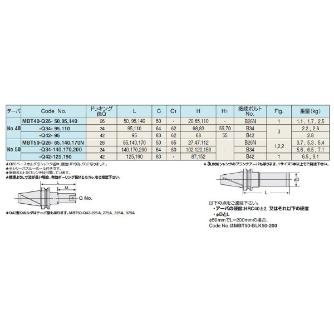 （株）日研工作所 ボーリング用ベースホルダ MBT-Q ボーリング用ベースホルダ MBT50-Q26-65