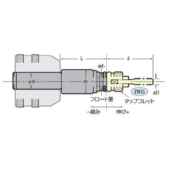 （株）日研工作所 ストレートシャンクタッパーチャック NZ ストレートシャンクタッパーチャック NZ32-24-140