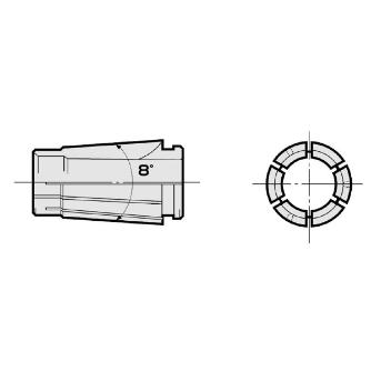 （株）日研工作所 SKコレットAタイプ(エンドミル用) SK ＳＫコレットＡタイプ（エンドミル用） SK10-10A