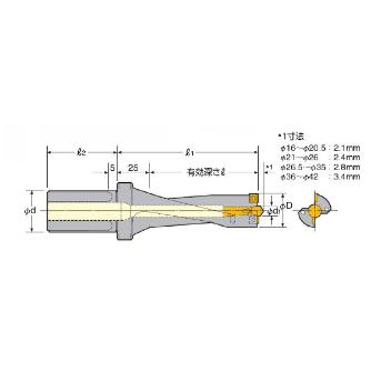 （株）日研工作所 コンバットZドリル ST-COMZ コンバットＺドリル ST20-COMZ17.5-65