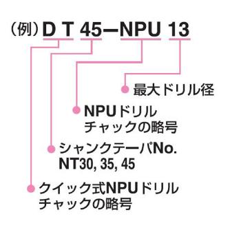 （株）日研工作所 クイックチェンジ用NPUドリルチャック DT-NPU クイックチェンジ用ＮＰＵドリルチャック DT30-NPU13