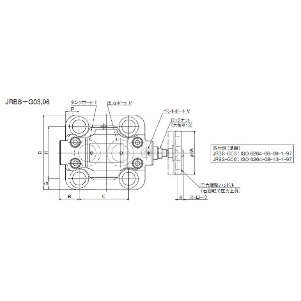 ダイキン工業（株） パイロット作動形リリーフ弁 JRBS-G パイロット作動形リリーフ弁 JRBS-G03-3-30