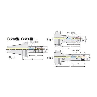 （株）日研工作所 スリムチャック BT-SK スリムチャック BT30-SK6-60