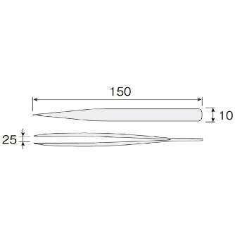 ホーザン株式会社 ピンセット P ピンセット P-86-150
