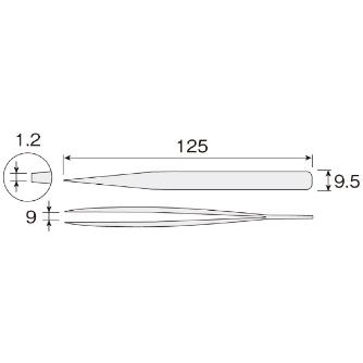 ホーザン株式会社 ピンセット P ピンセット P-892