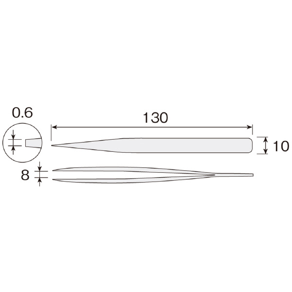 ホーザン株式会社 先曲がりピンセット 先曲がりピンセット P-887