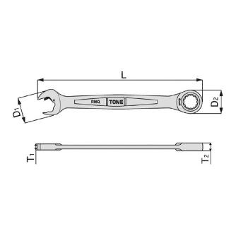 ＴＯＮＥ（株） クイックラチェットめがねレンチ RMQ クイックラチェットめがねレンチ RMQ-17