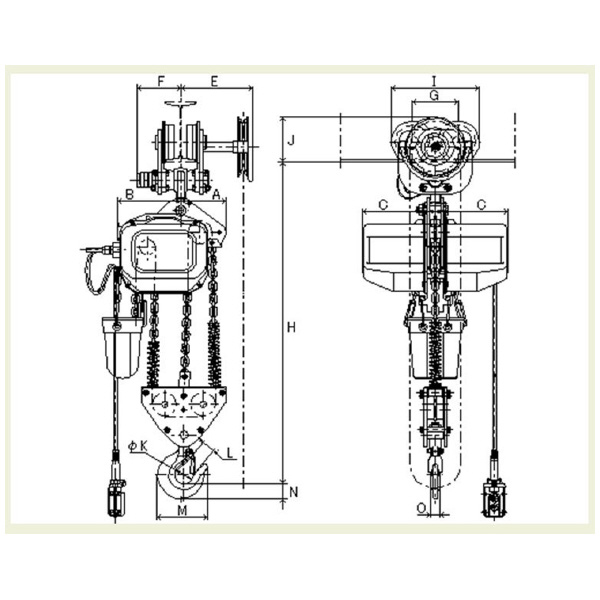 象印チェンブロック（株） 2速電気チェーンブロック(過負荷防止付) FB43G ２速電気チェーンブロック（過負荷防止付） FB43G-2.8-4M2ﾃﾝ200V F43G-02840